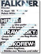 Poster des Konzertes vom 11. September 1988